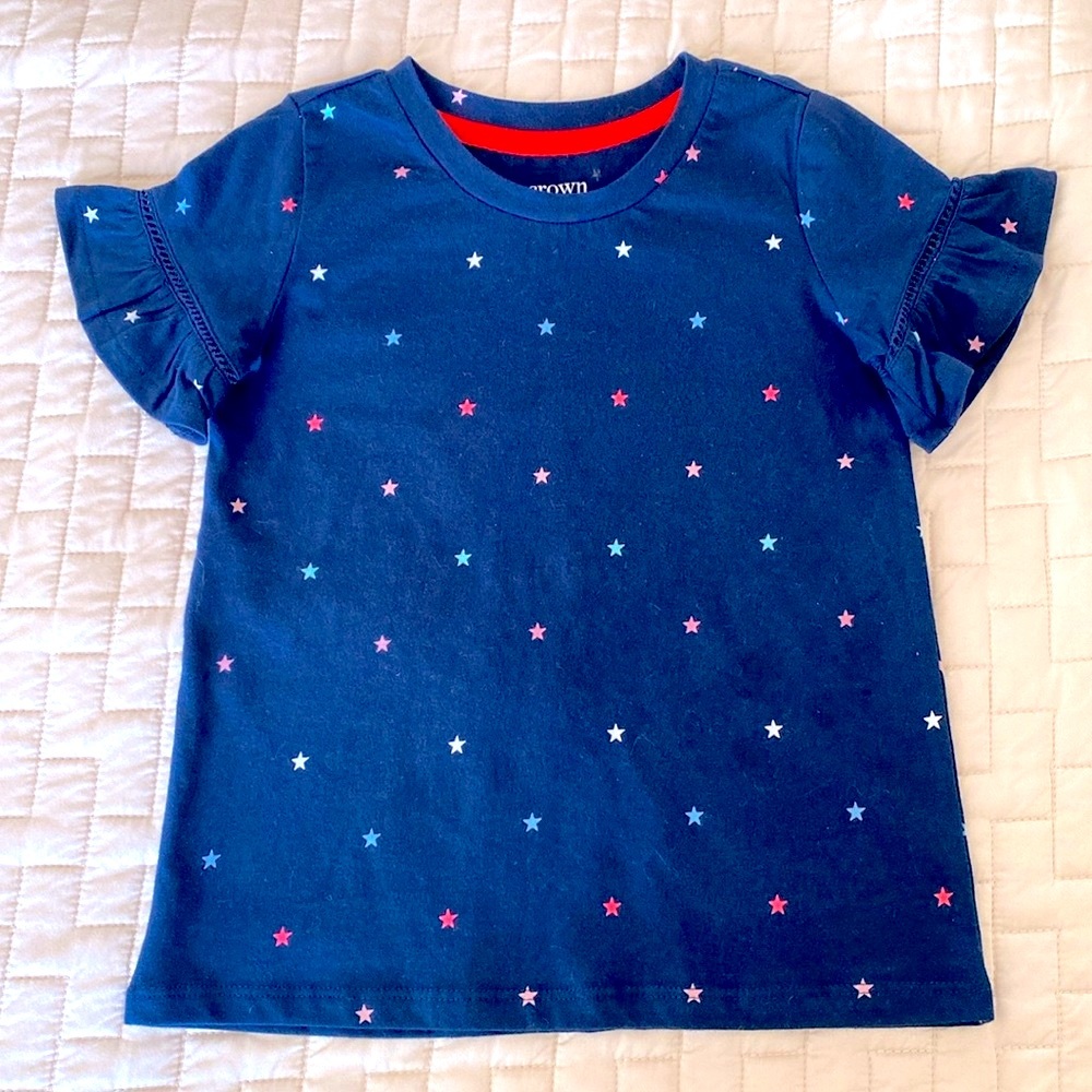 Crown and Ivy Kids 3T Cotton Star Spangled Top